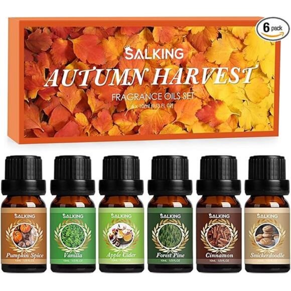 SALKING Autumn Fragrance Oils, Premium Fall Essential Oils for Diffuser, - Picture 7 of 7